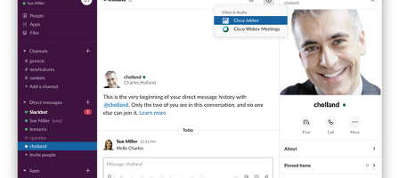 Enabling Cisco Business Calling through Microsoft Slack and Teams Messaging