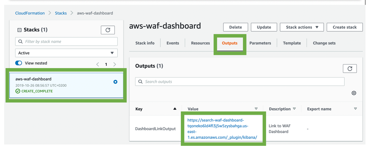 Deploy the dashboard for AWS WAF with reduced effort