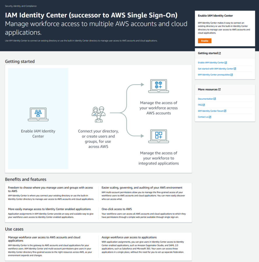 Scale your workforce accessibility administration with AWS IAM Identification Center (previously referred to as AWS SSO)
